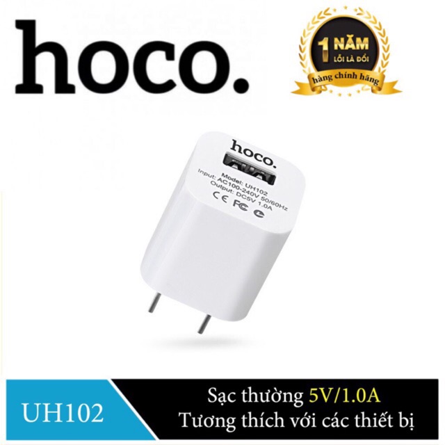 Củ Sạc Hoco UH102 cho iPhone iPad và android