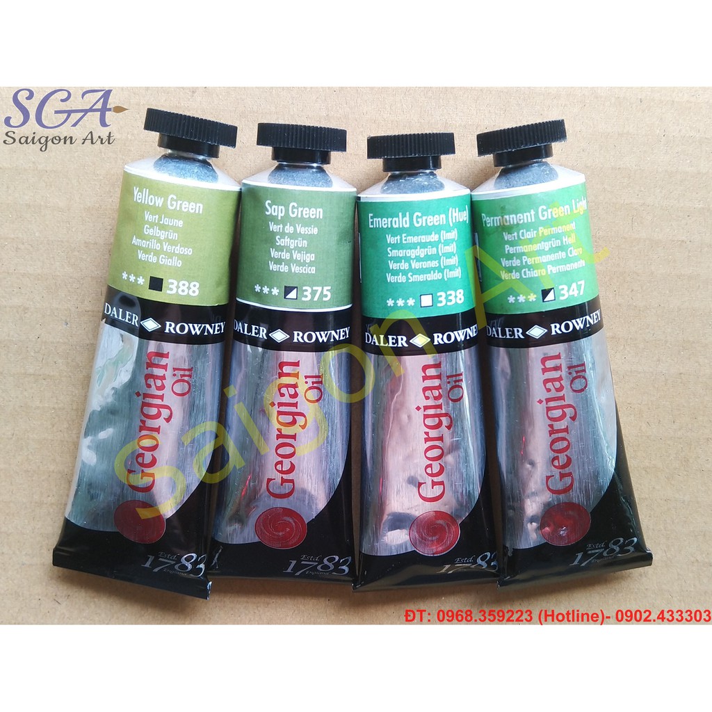 Sơn dầu Anh dòng GEORGIAN tuýp nhỏ 38ml