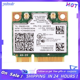 Mô Đun Thẻ Wifi Intel 7260 Bn 802.11b / G / N 04w3815 Mini Pci-E Cho Lenovo Y510P Y410P Y430P