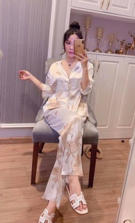 PIJAMA CON HẠC TRẮNG CAO CẤP