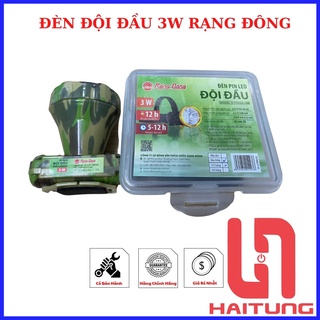 Đèn pin led đội đầu 3w rạng đông. đèn đội đầu soi ban đêm. đèn led siêu sáng. pin cực trâu 5-12h