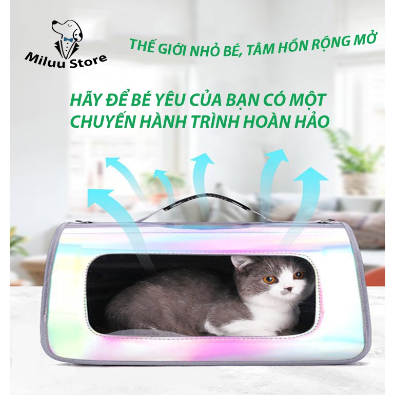 Túi vận chuyển chó mèo, túi thú cưng ánh quang