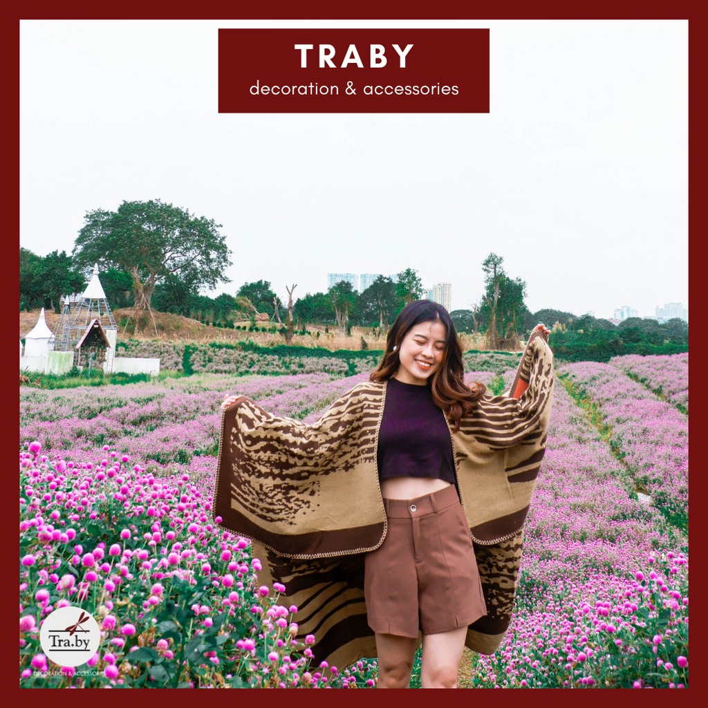 Áo choàng họa tiết ngựa vằn | BigBuy360 - bigbuy360.vn