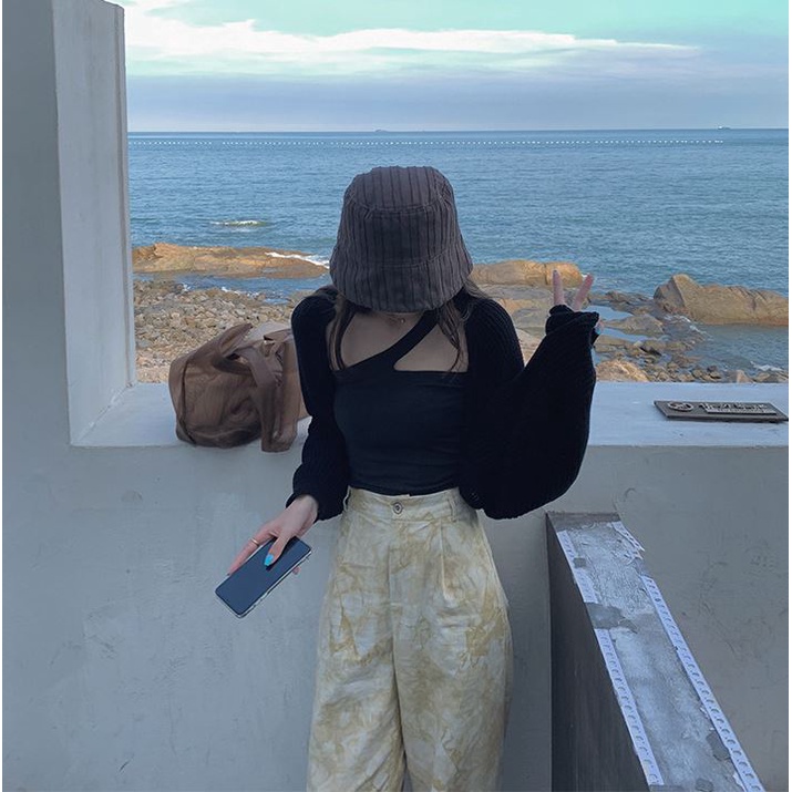 Áo khoác cardigan len nữ dệt kim, Dáng Crotop Mix Quần Jeans, Chân Váy Hợp Thời Trang | BigBuy360 - bigbuy360.vn