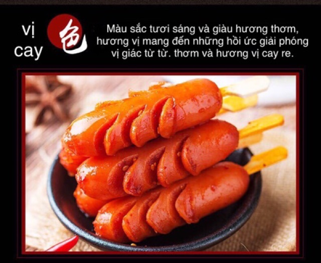 Xúc Xích Nướng xiên que ăn liền gói 20g đặc sản đồ ăn vặt hồ nam | BigBuy360 - bigbuy360.vn