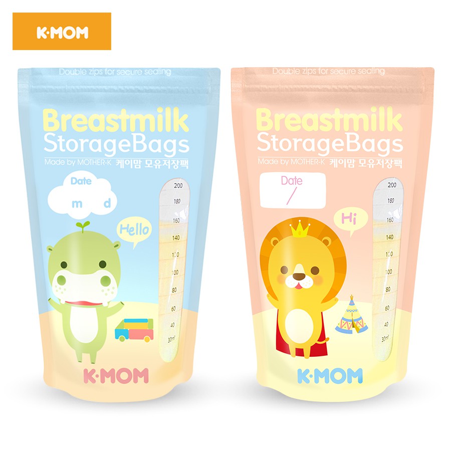 Túi trữ sữa Kmom Hàn Quốc chịu nhiệt đến 110 độ C có thể rã đông trực tiếp