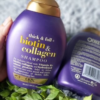 Bộ dầu gội & dầu xả biotin collagen 385ml