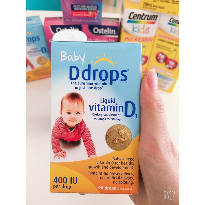 Baby Drop Vitamin D3 của Mỹ