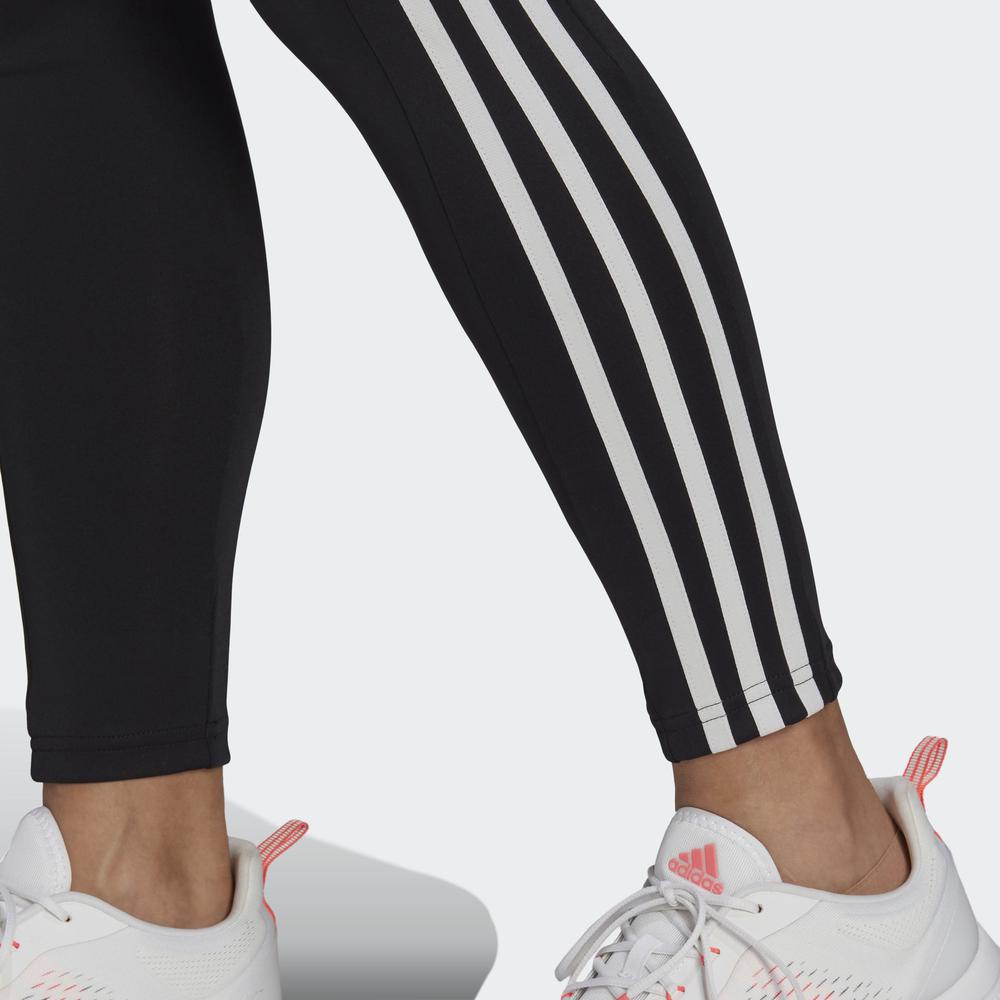 Quần Bó adidas TRAINING Nữ Quần bó thể thao 7/8 cạp cao 3 Sọc Designed To Move Màu đen GL4040