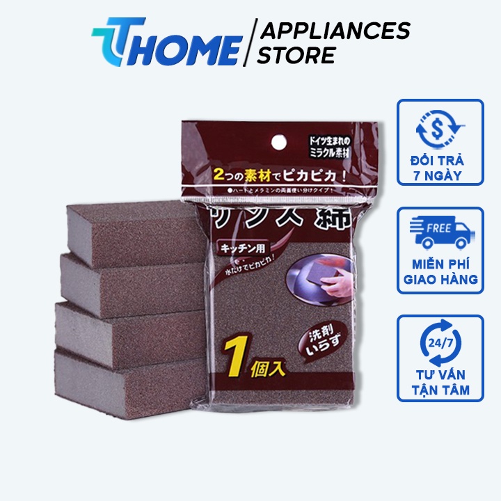 Miếng cọ rửa nồi xoong sạch bóng xuất Nhật, miếng cọ xoong tiện dụng TT-HOME