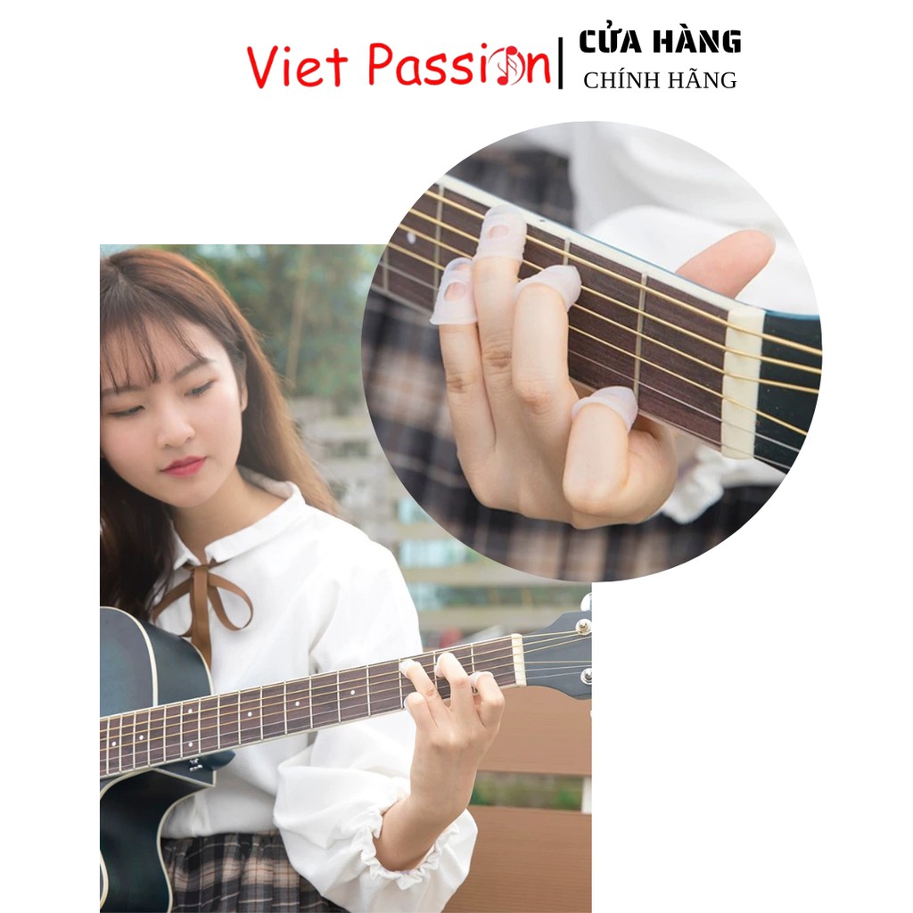 Bộ bọc ngón tay giảm đau tay khi tập đàn guitar acoustic ghita classic ukulele chất lượng cho nam và nữ vietpassion