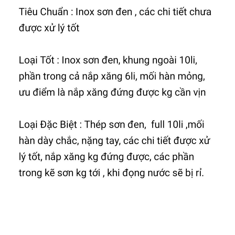 Baga AB AirBlade 2020-2022 Inox Sơn Đen Titan