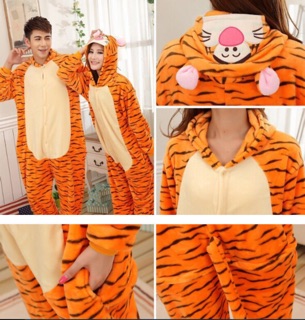 [GIẢM 40K] ❤️ FREESHIP❤️ Bộ Đồ Thú Hổ Cam Vằn Người Lớn