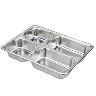 KHAY CƠM INOX 4 NGĂN HÀN QUỐC GIÁ RẺ