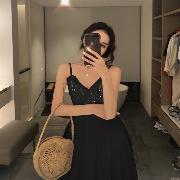 (Có Sẵn) Váy hai dây công chúa xoè / Đầm blingbling tutu dự tiệc | BigBuy360 - bigbuy360.vn