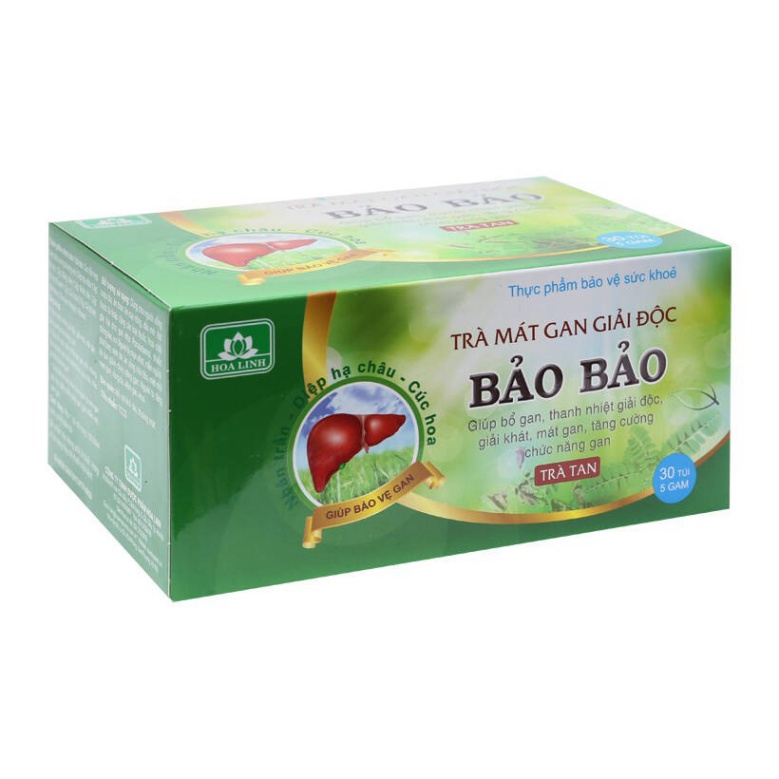 Trà tan thảo dược mát gan, giải độc Bảo Bảo - Dược phẩm Hoa Linh