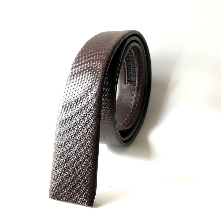 Thắt lưng nam không đầu khóa tự động da pu cao cấp - Loại dây tăng răng cưa - giá rẽ nhất