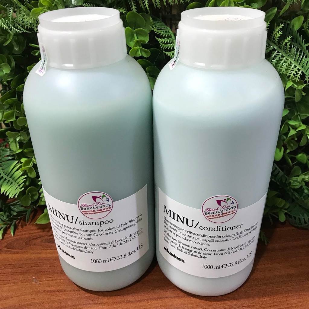 🇮🇹 Dầu xả bảo vệ tóc nhuộm và tạo bóng tóc MINU Essentail Haircare Davines Conditioner 1000ml