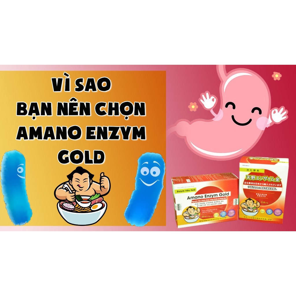 AMANO ENZYM GOLD - Men tiêu hóa số 1 Nhật Bản giúp giải quyết táo bón , biếng ăn ở trẻ hộp 20 gói 5g