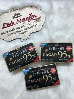 Socola đen nguyên chất Meiji 95% cacao của Nhật Bản