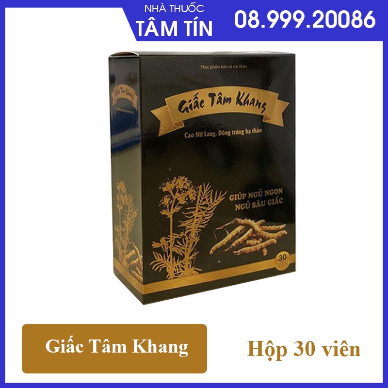 [ CHÍNH HÃNG ] Giấc tâm khang - giúp ngủ ngon sâu giấc - Hộp 30 viên