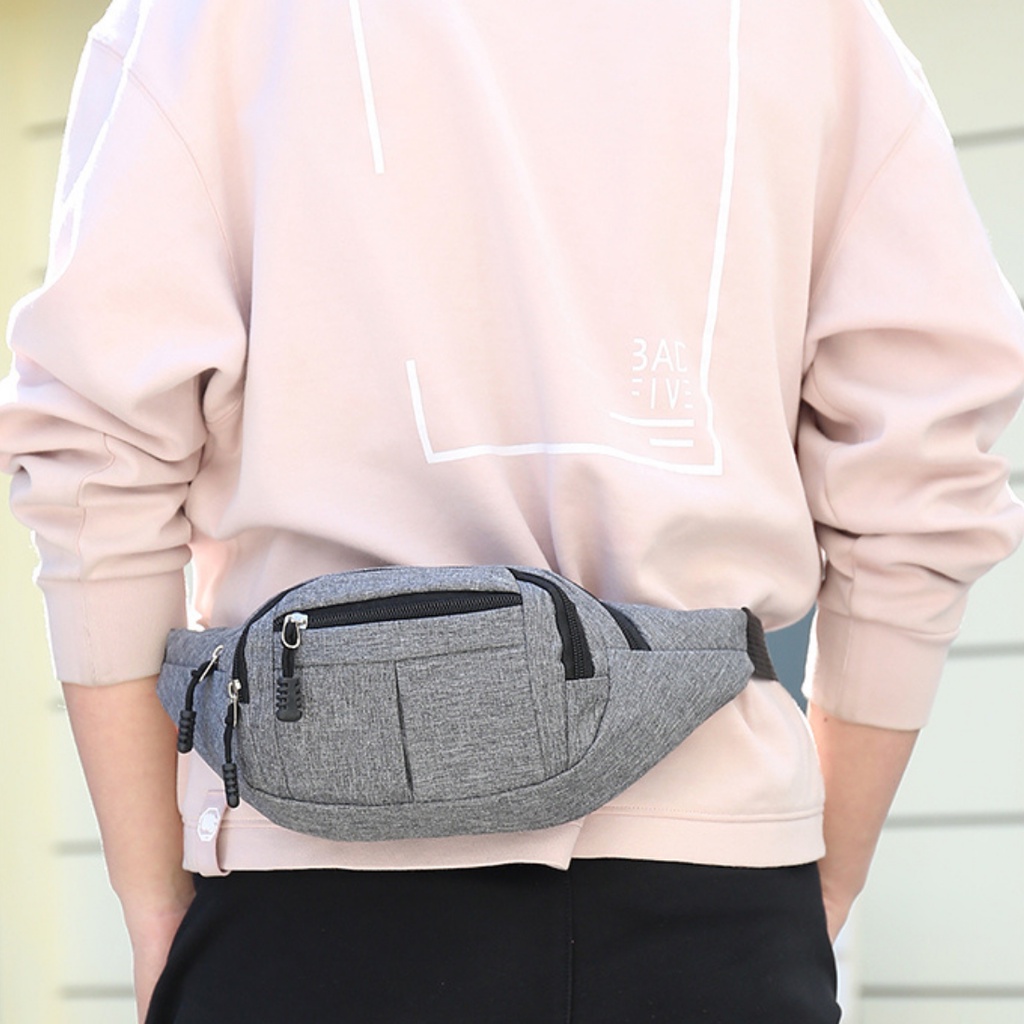 Túi đeo chéo nam,túi bao tử mini vải Canvas phong cách Streetwear đường phố | BigBuy360 - bigbuy360.vn
