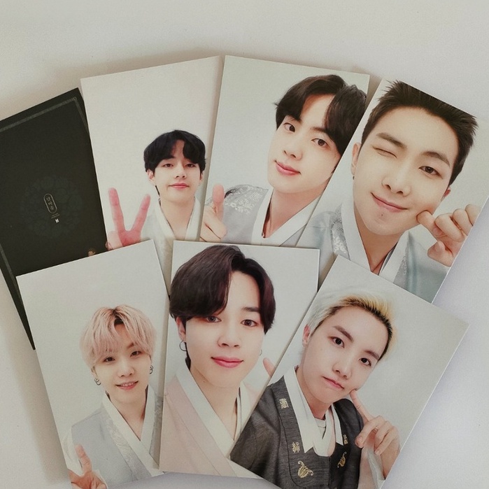 Bộ 7 card BTS ver CỔ TRANG thích hợp để tặng, làm event, ...