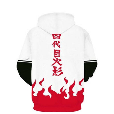 Áo hoodie không dây kéo in hình chủ đề anime Naruto S-5XL
