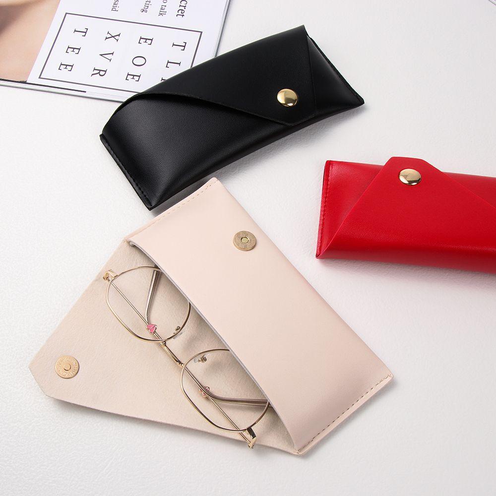 Túi Đựng Mắt Kính Bằng Da PU Có Khóa Cài