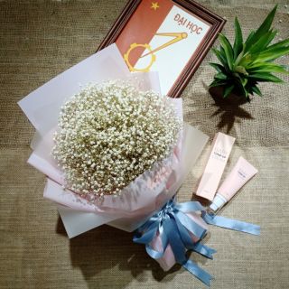 [HOA KHÔ ] Bó hoa baby khô trắng vintage nhẹ nhàng món quà tặng ý nghĩa