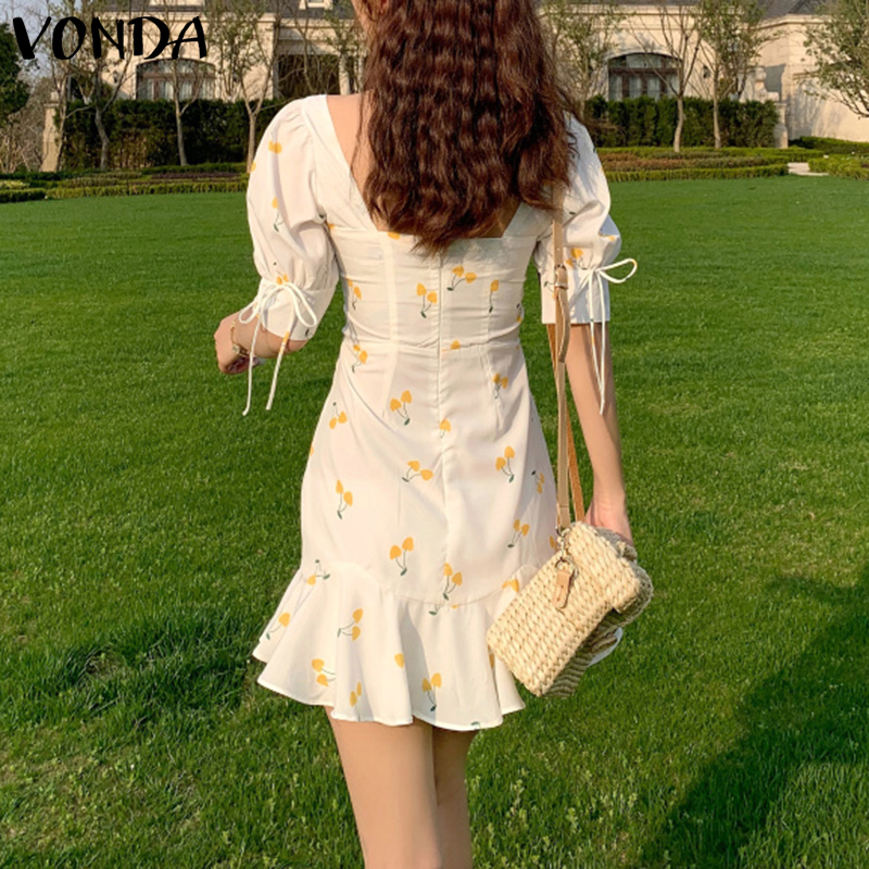 Đầm Vonda Tay Lửng Màu Trơn Ngọt Ngào Trẻ Trung Cho Nữ | BigBuy360 - bigbuy360.vn