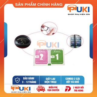 Combo bộ giấy lau màn hình điện thoại, ipad, kính, Máy tính bảng, ống kính... 1K 2 MIẾNG
