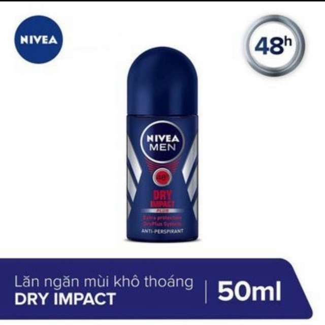 Lăn khử mùi Nivia men khô thoáng 50ml