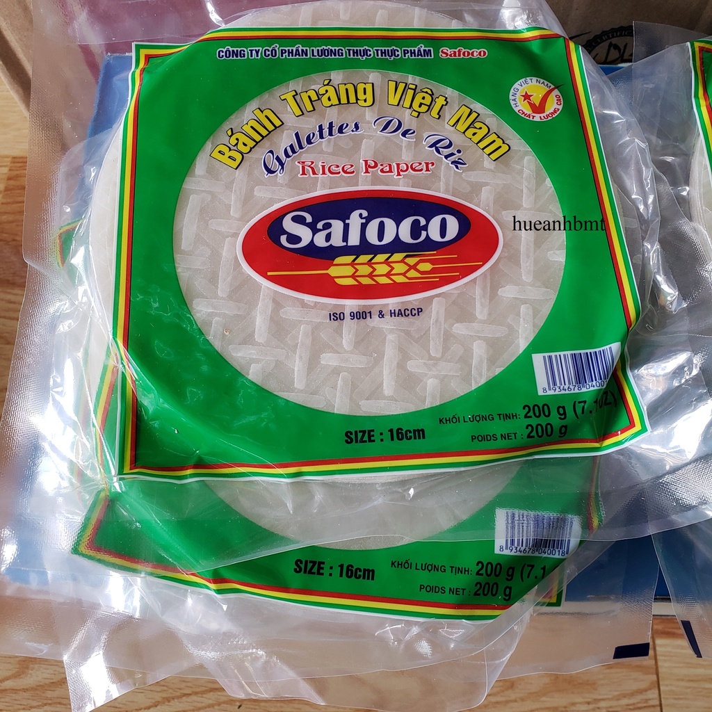 Bánh tráng cuốn safoco Việt Nam size 16 cm