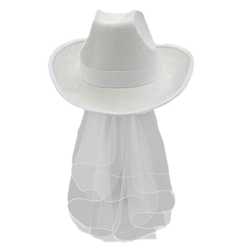 Mũ Cao Bồi Phương Tây Phối Lưới Dài Hợp Thời Trang Cho Nữ