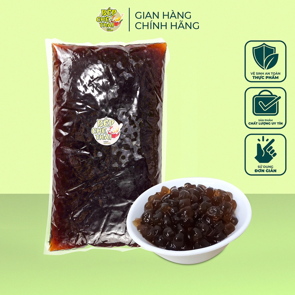 Trân Châu 3q Trắng Caramel Giòn Ngon Túi 2kg Bếp Chè Thái