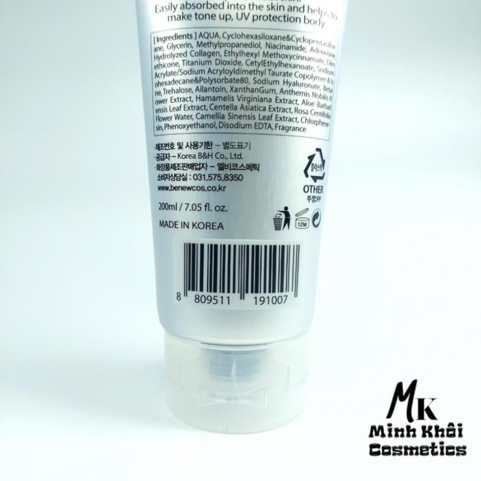 Dưỡng thể trắng da nâng tone tức thì Benew Collagen Whitening Body Lotion 200ml - bonshop.store