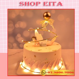 Khung xoắn noel đính ngọc trang trí bánh kem, trang trí bánh sinh nhật