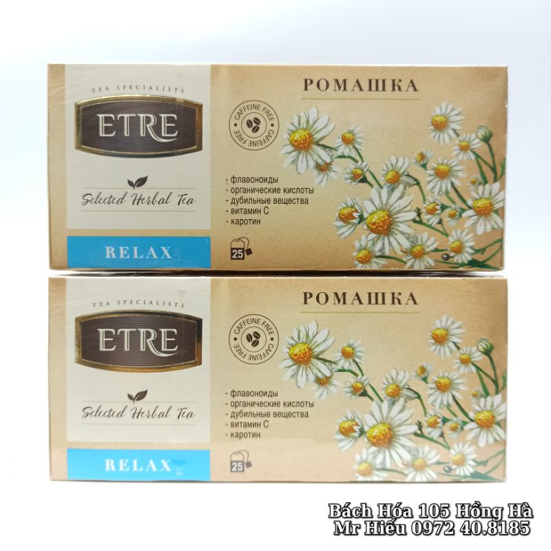 [T5/2023] Trà Nga Etre 25 gói đủ vị