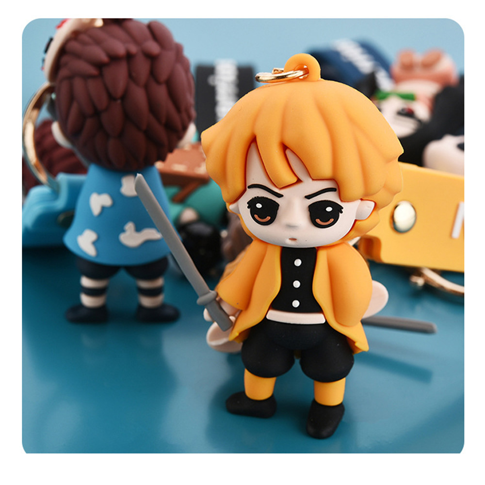 Móc khóa búp bê hình nhân vật anime Demon Slayer Blade đáng yêu