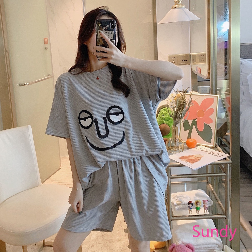 Bộ Đồ Ngủ Ngắn Thiết Kế Thoải Mái Dành Cho Nữ