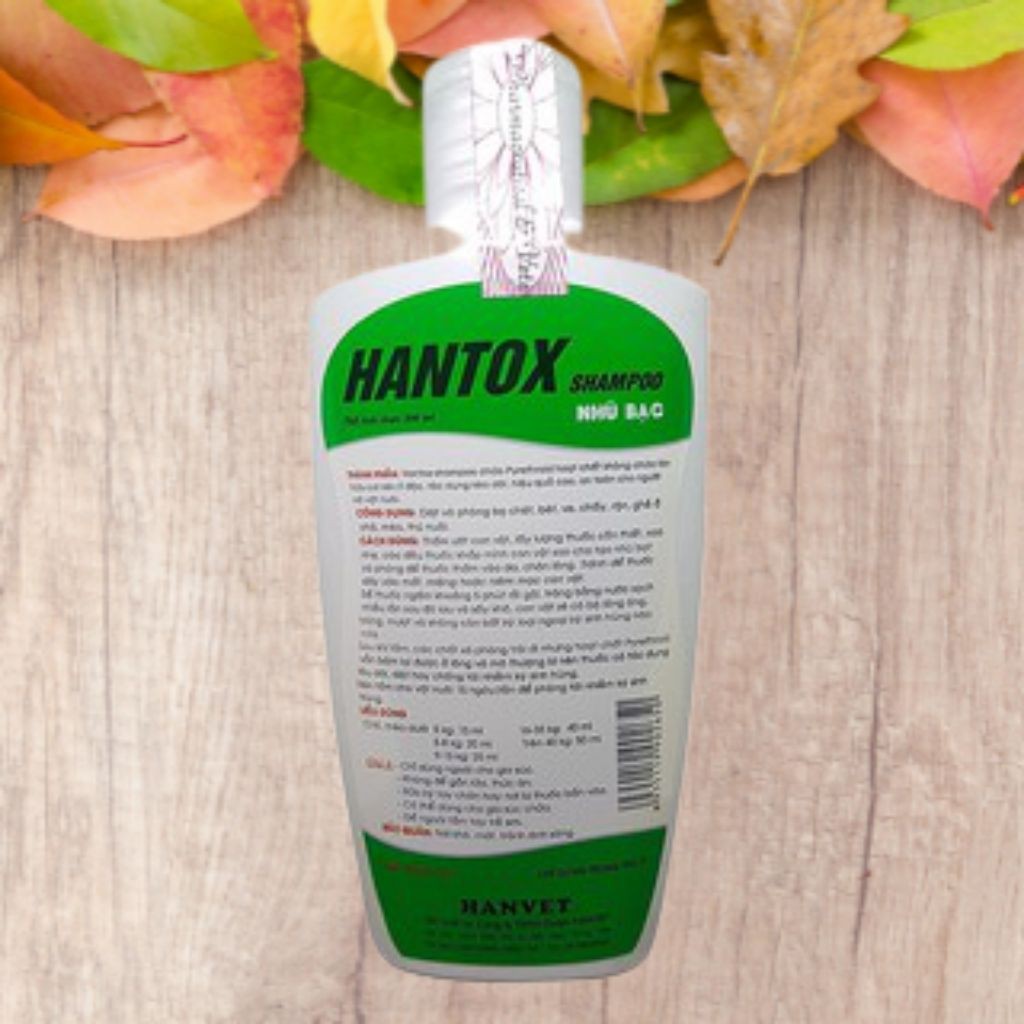 Sữa Tắm Diệt Bọ Chét Ve Rận Trên Chó Mèo Hantox Shampoo