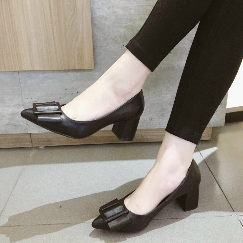 Giày công sở gót vuông 5cm