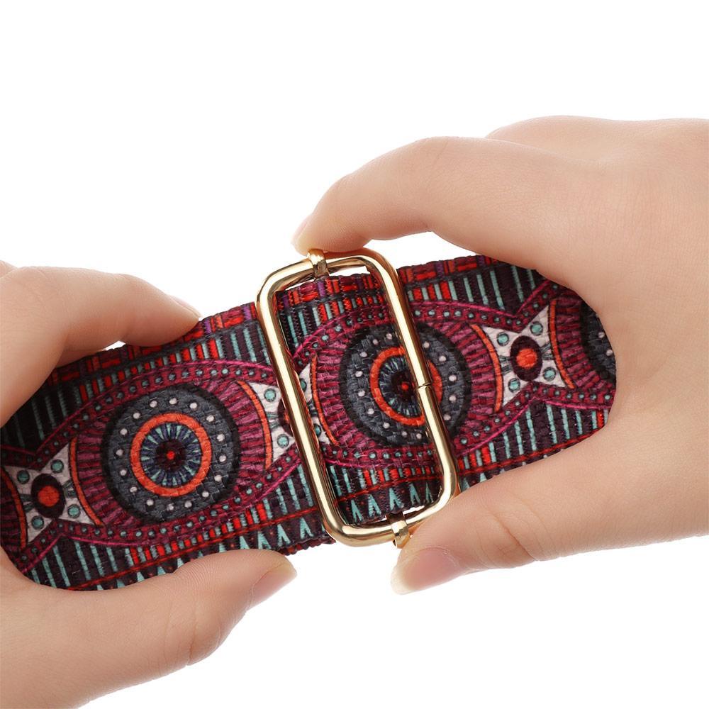 Dây Đeo Túi Xách Họa Tiết Thổ Cẩm Màu Cầu Vồng Xinh Xắn