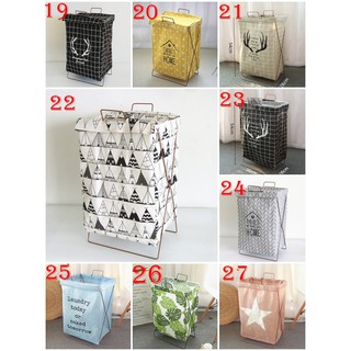 Thùng để đồ giặt vải CANVAS phong cách RETRO