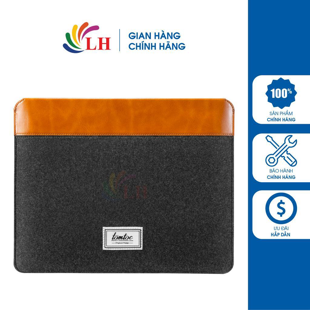 Túi xách Tomtoc Premium-H16 Stylish Laptop Sleeve 9.7-11/12.9/16 inch - Hàng chính hãng - Khả năng kháng nước hiệu quả