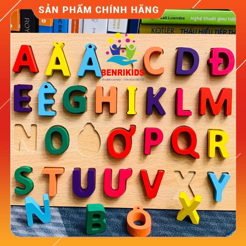 [RẺ NHẤT] Bộ Lắp Ráp Bảng Chữ Cái Tiếng Việt Giúp Bé Nhớ Mặt Chữ Cái Trước Khi Bước Vào Lớp 1,Đồ Chơi Trẻ Em Bằng Gỗ