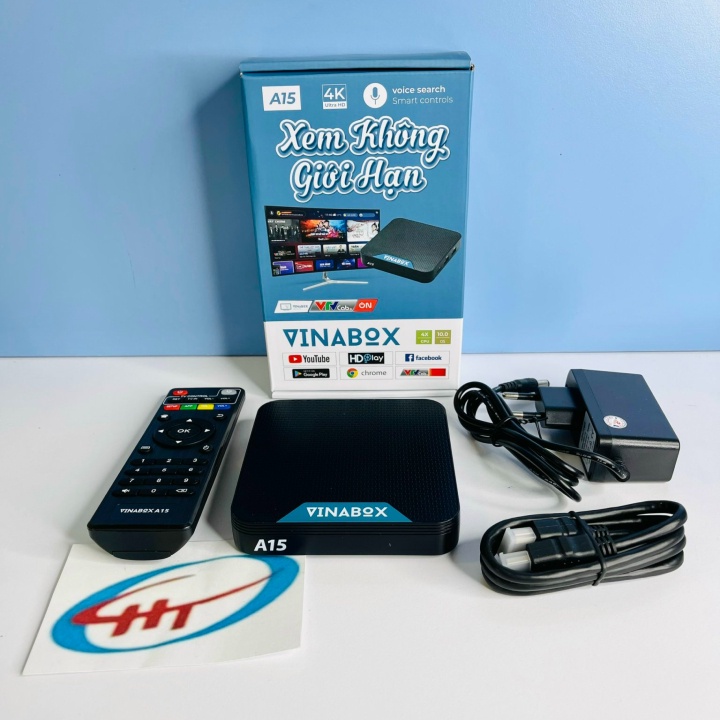 Box Vinabox A15 Đen, Android 10.0 (RAM 1GB)