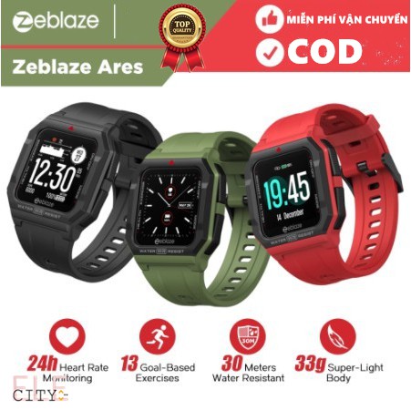 Ele⚡⚡Đồng Hồ Thông Minh Zeblaze Ares Theo Dõi Nhịp Tim Dành Cho Android iOs