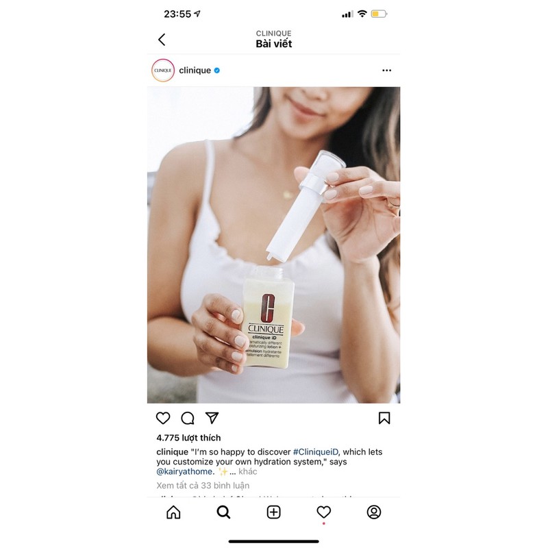 Kem Dưỡng Ẩm Kèm Lõi Tinh Chất Clinique ID 125ml